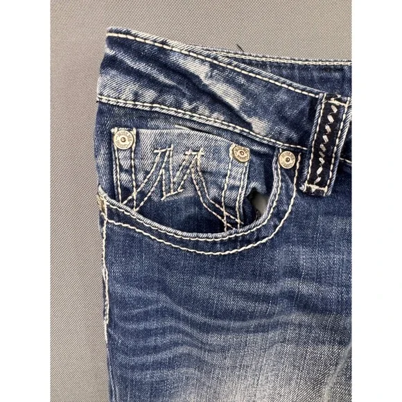 Miss Me Bootcut Jeans Women Blue The M Series Buckle Exclusive 33 - Picture 9 of 11